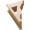 Ekena Millwork 7 1/2-in W x 16-in D x 24-in H Funston Trad Rough Cedar Woodgrain TimberThane Outlooker, Primed Tan OUTUR075X16X24FST04RCPR - alternate 3